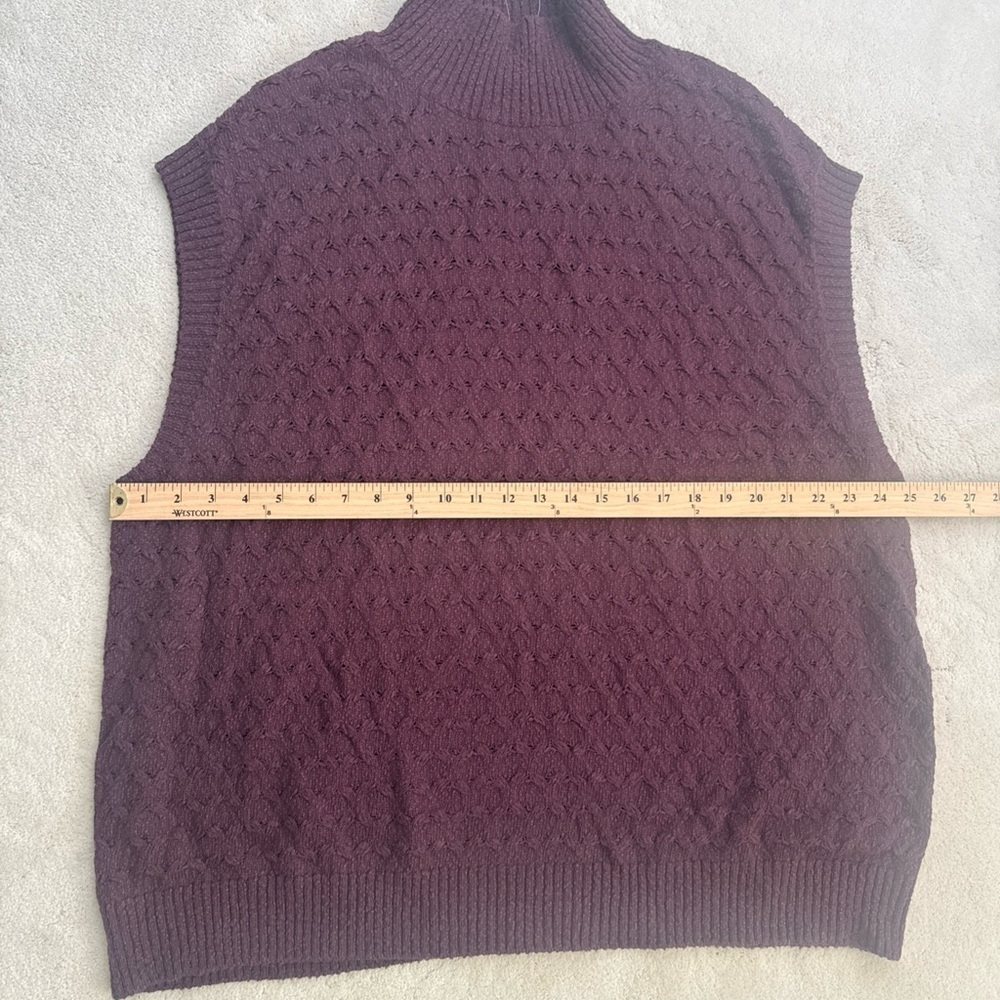 Free People Rosemary Cotton Blend Sweater Miniskirt Set in Plum Jam Size Medium - Picture 12 of 15